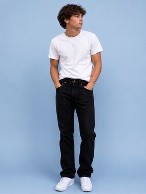 Wrangler black denim jeans boys 16 slim cowboy western workwear adjustable waist